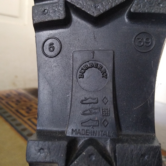 BURBERRY Plaid Rubber Rain Boots - Picture 7 of 9